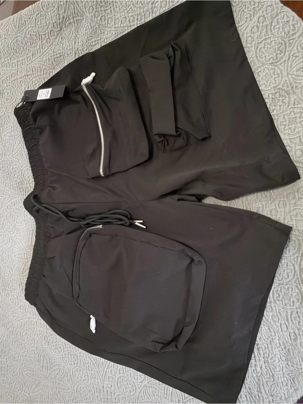 Fashion Nova Black Utility Cargo Shorts - Men's
